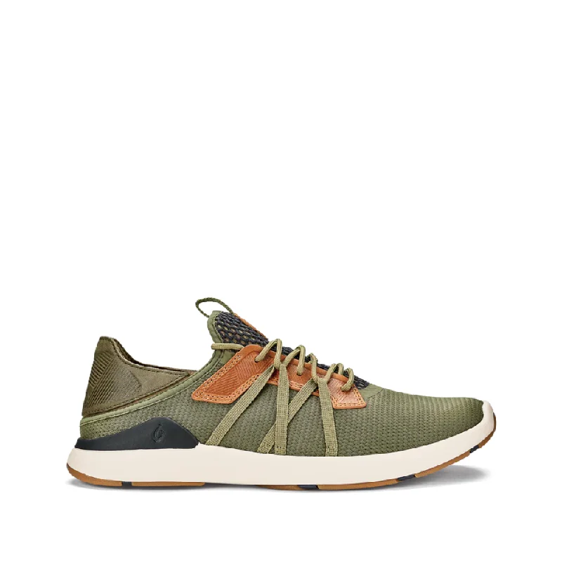 OluKai Men's Mio Lī Sneaker in Hunter Green